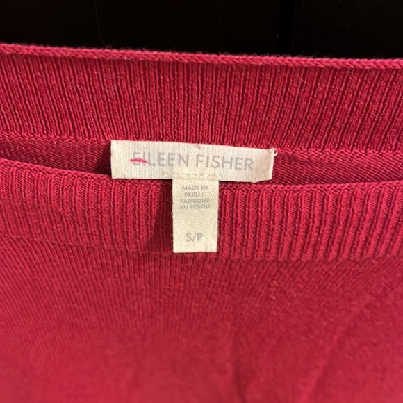Eileen Fisher red / wine color swewther. Small - Picture 2 of 5